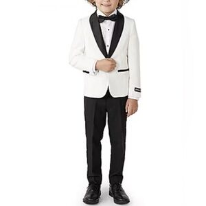 Opposuits Little Boys 3-pc. Tuxedo in white/black size 6